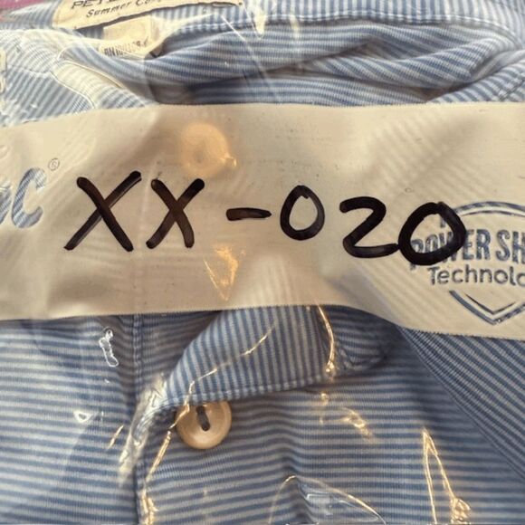 Peter Millar Men's Summer Comfort Performance Polo Shirt Blue Size XL - Picture 7 of 7